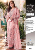 MARIA.B Wedding Edition MCS-26-107 Luxury Chiffon Embroidered 3PC – Pink