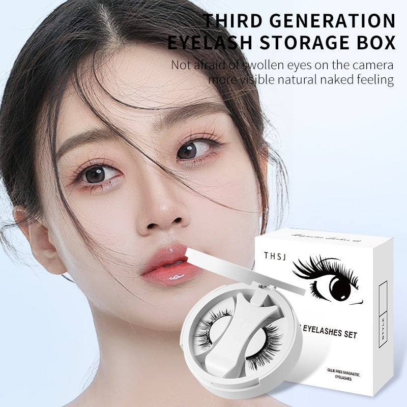 VELNORA Glue-Free Magnetic Eyelashes Set with Applicator