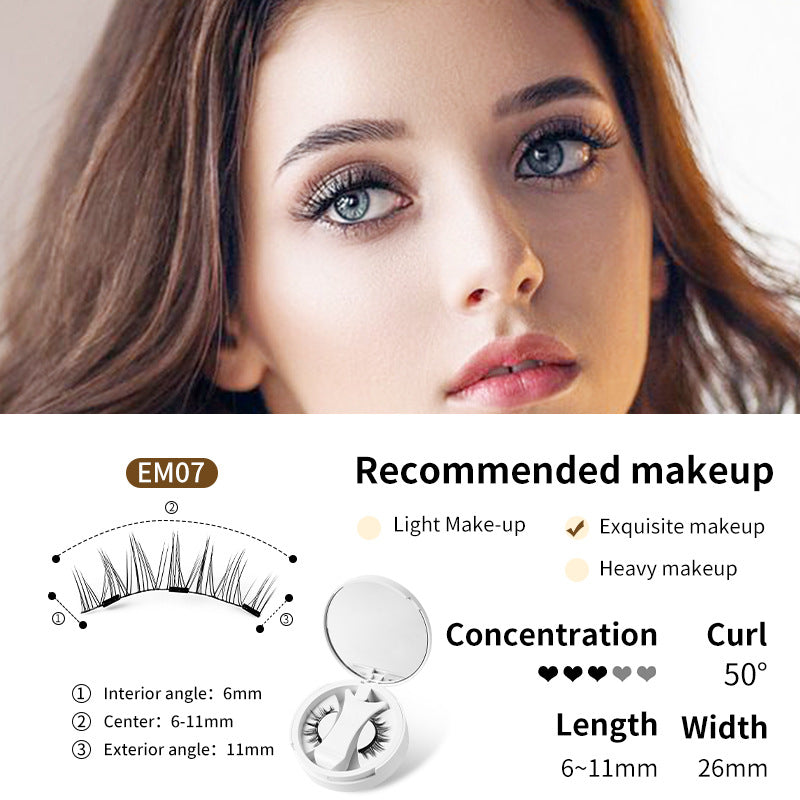 VELNORA Glue-Free Magnetic Eyelashes Set with Applicator