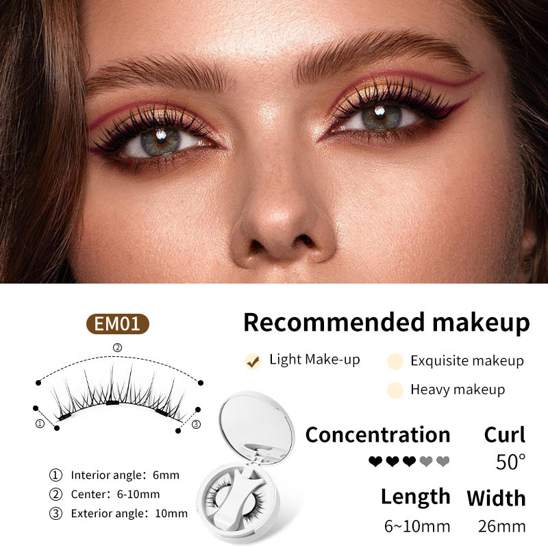 VELNORA Glue-Free Magnetic Eyelashes Set with Applicator