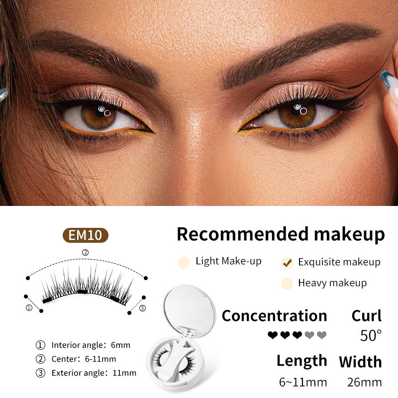 VELNORA Glue-Free Magnetic Eyelashes Set with Applicator