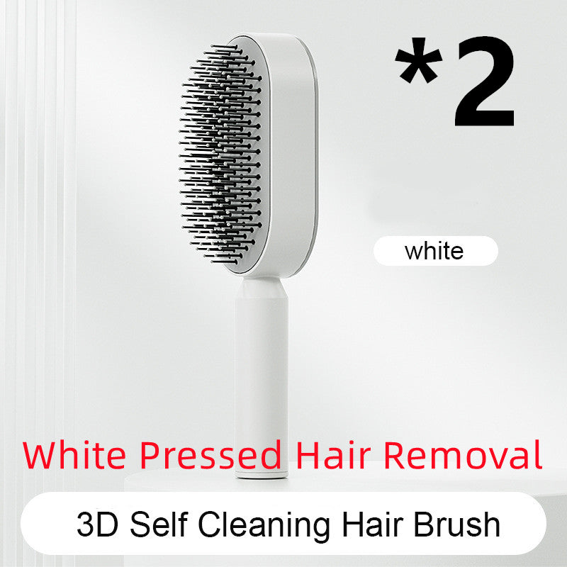 VELNORA Air-Cushion Hairbrush – Standard & Press-Clean Options