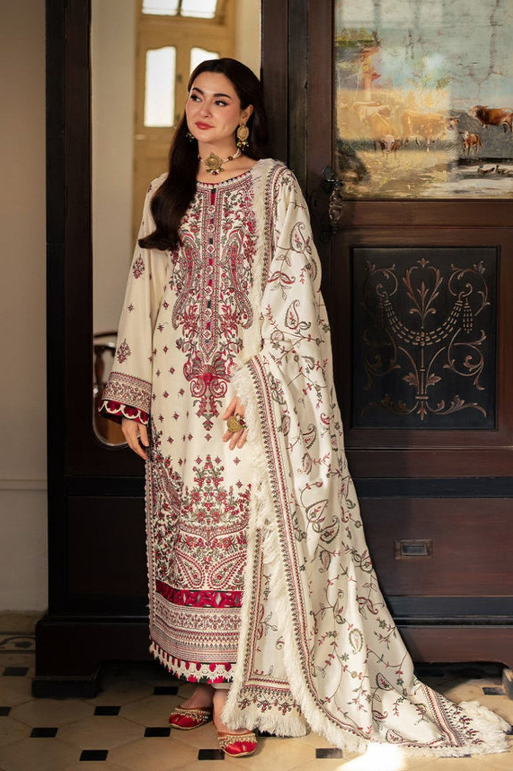 ASIM JOFA ANG-2021 Dhanak embroidered 3PC full look