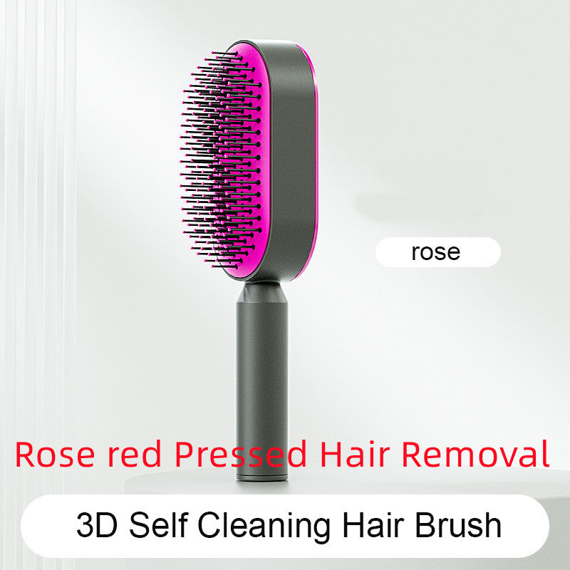 VELNORA Air-Cushion Hairbrush – Standard & Press-Clean Options