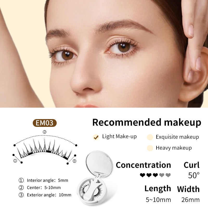 VELNORA Glue-Free Magnetic Eyelashes Set with Applicator