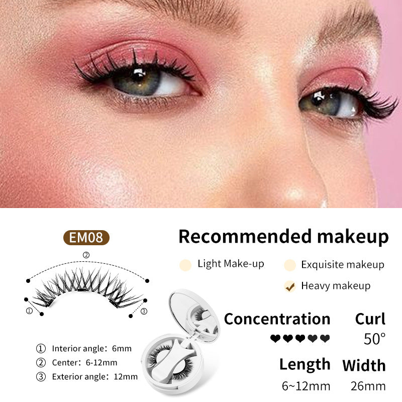 VELNORA Glue-Free Magnetic Eyelashes Set with Applicator