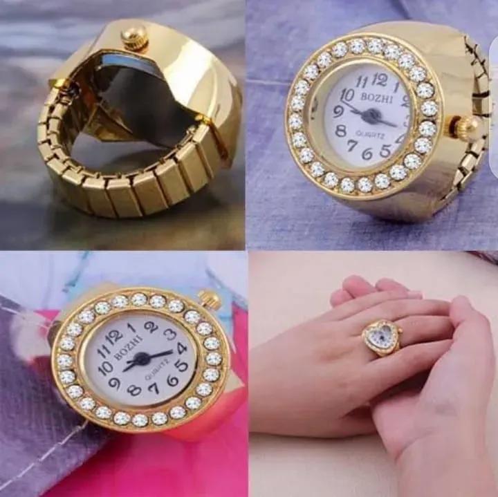 Women's Rose Gold Wristwatch with Crystal Bezel & Adjustable Strap - image 2