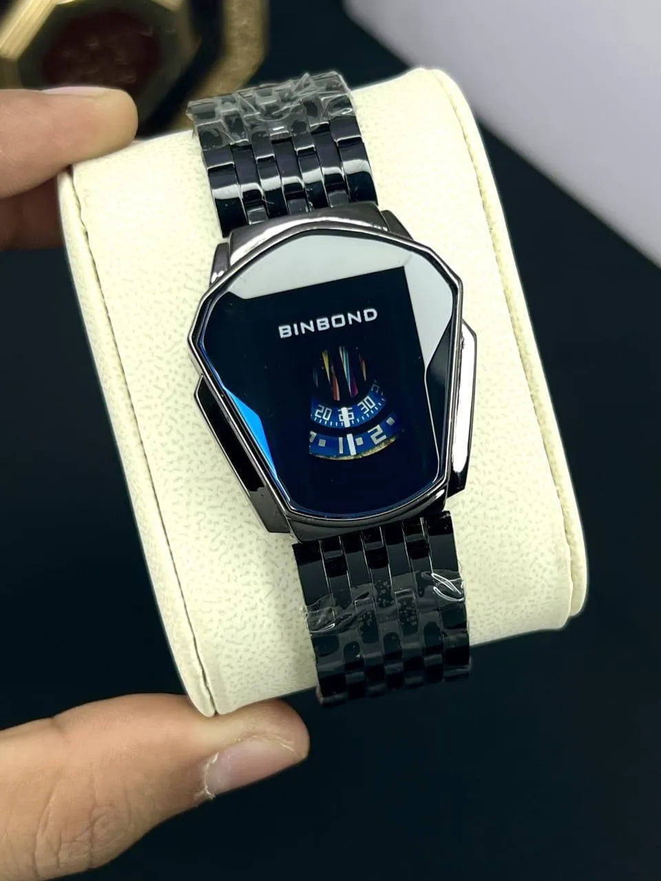 Square-Dial Chain-Strap Watch for Women - image 1