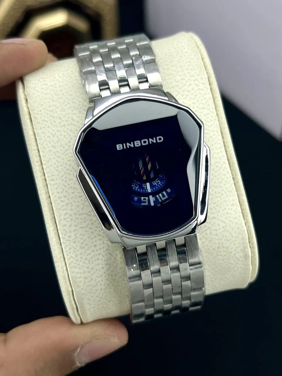 Square-Dial Chain-Strap Watch for Women - image 2