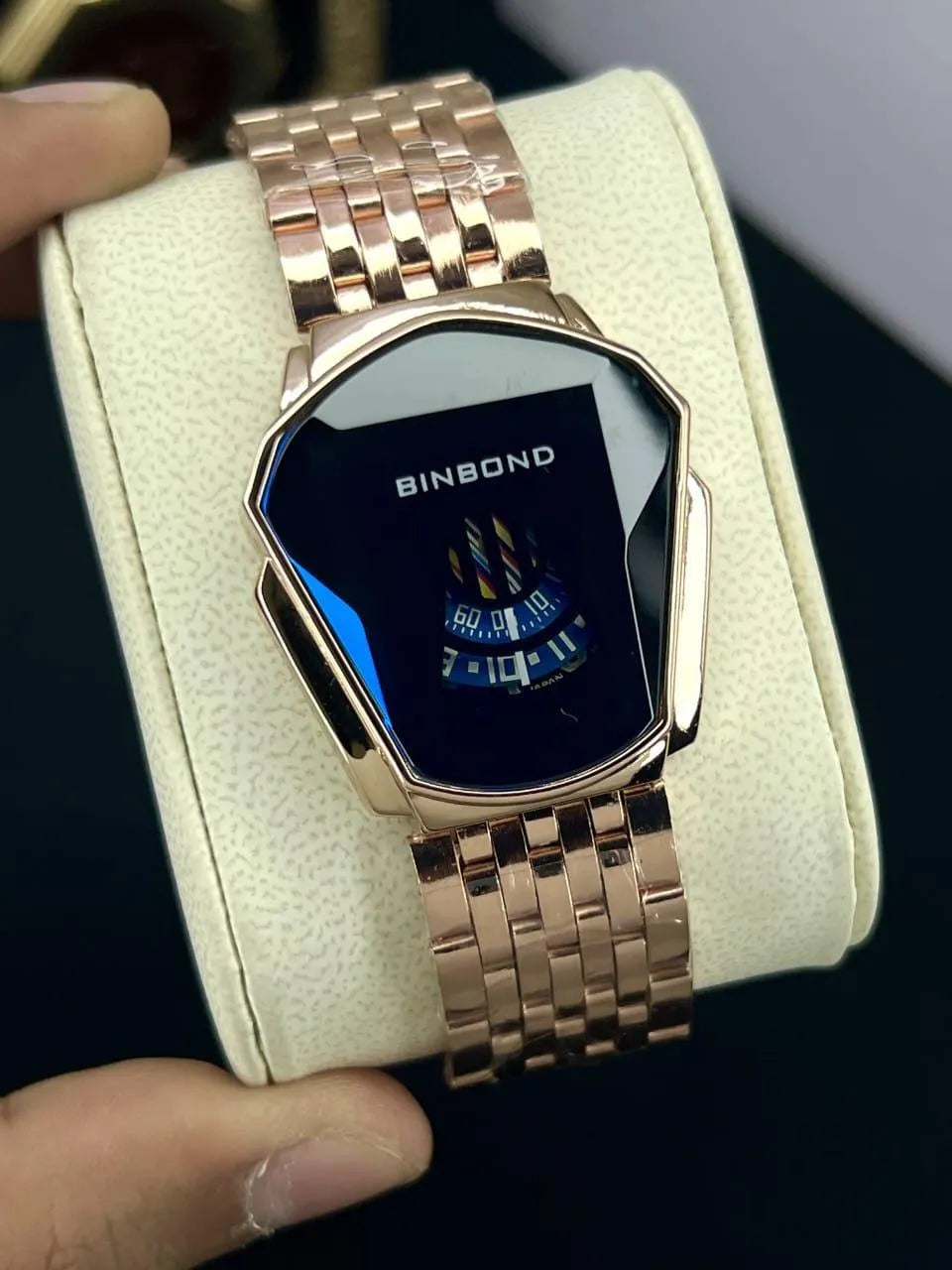Square-Dial Chain-Strap Watch for Women - image 3