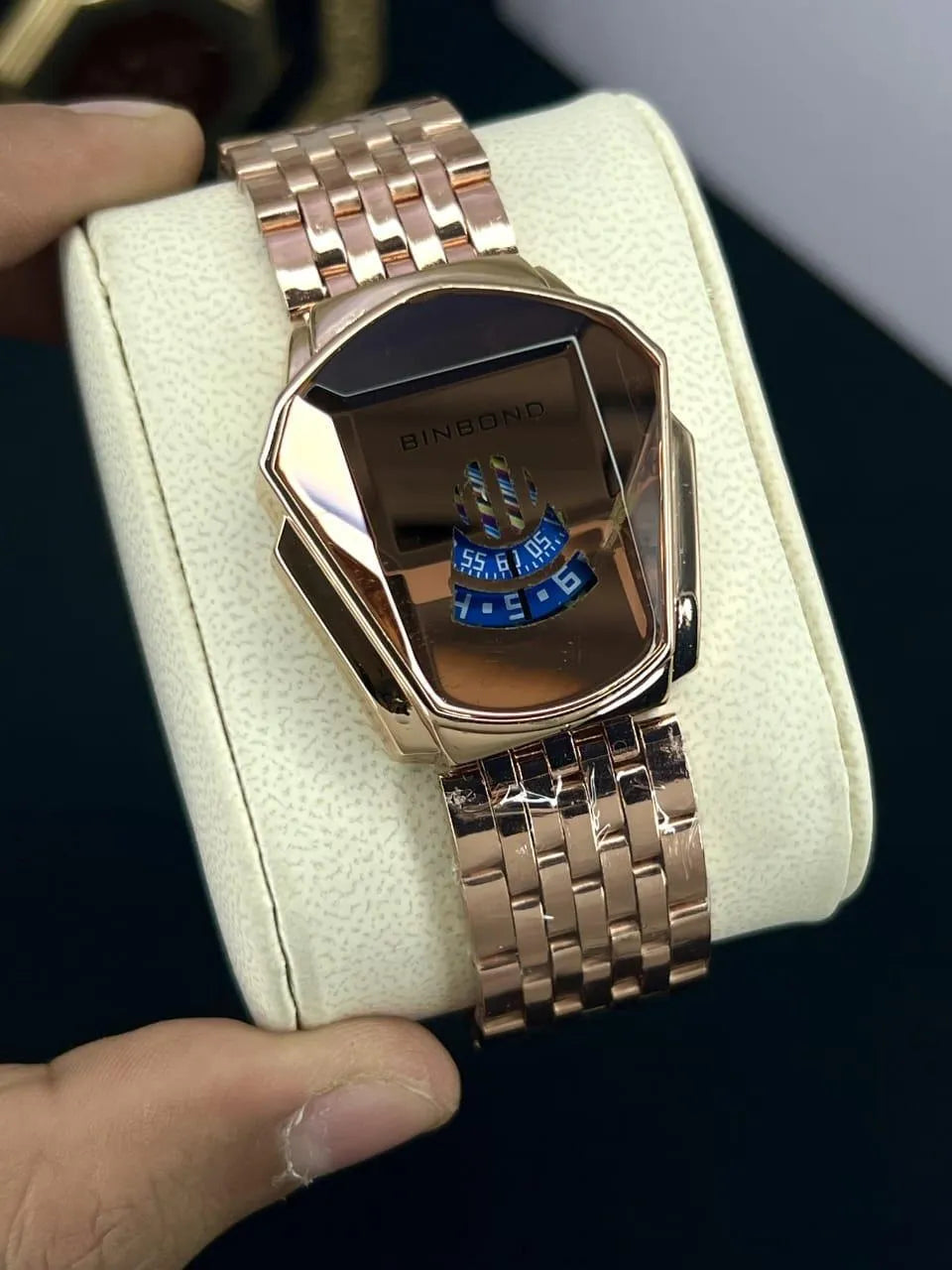 Square-Dial Chain-Strap Watch for Women - image 4