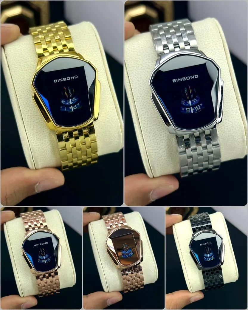 Square-Dial Chain-Strap Watch for Women - image 6