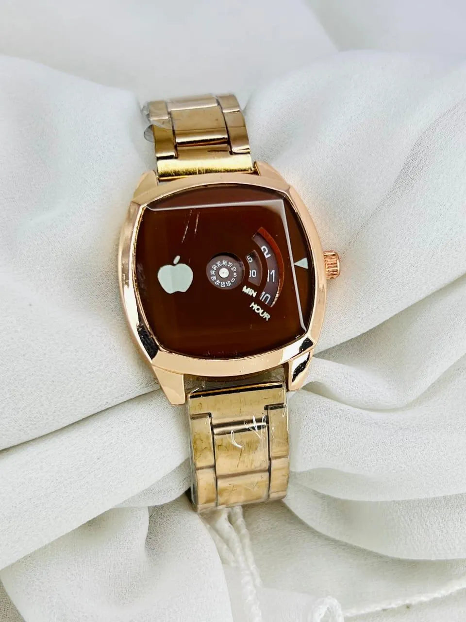 Rose Gold Square Chain-Strap Watch for Women - image 2