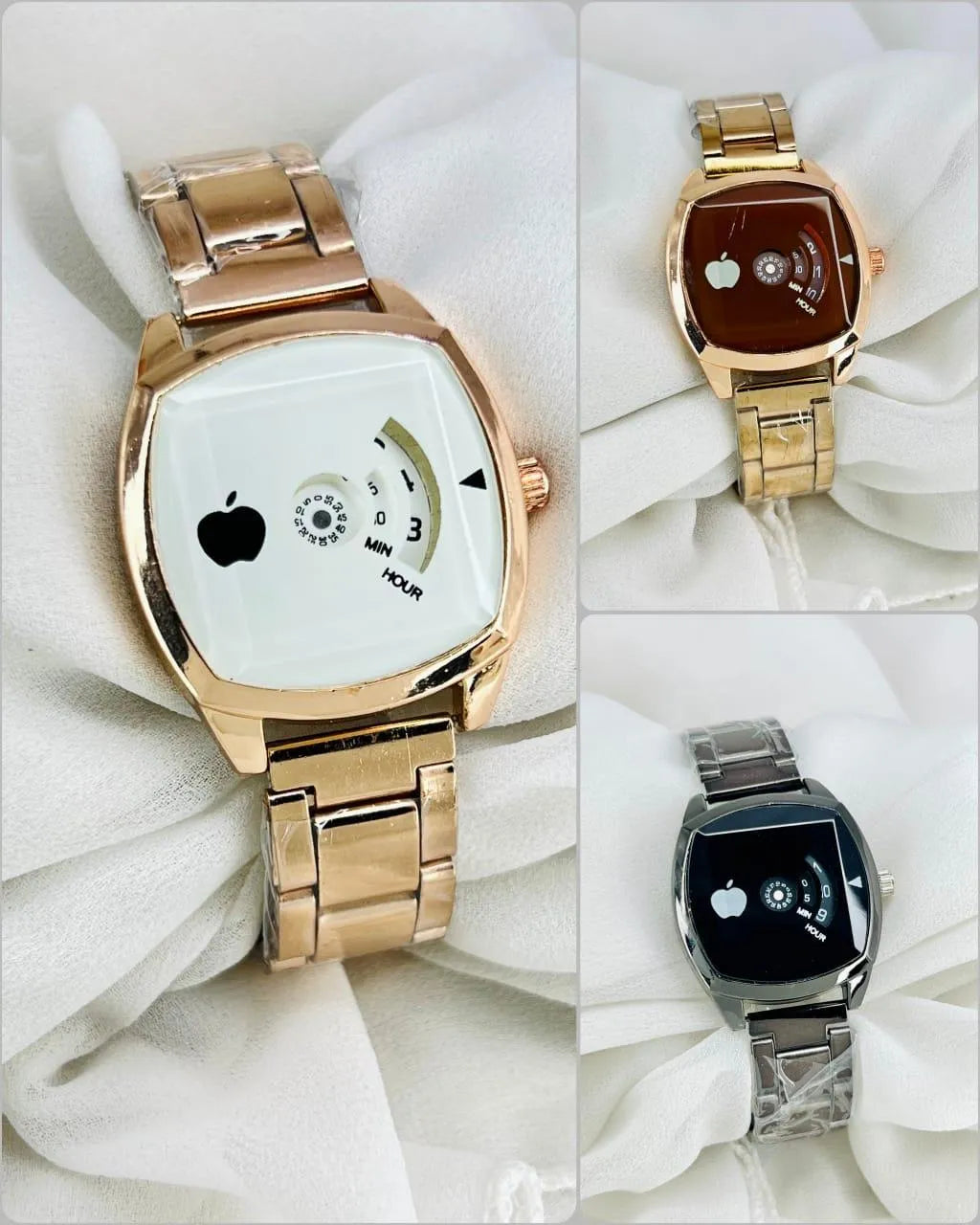 Rose Gold Square Chain-Strap Watch for Women - image 3