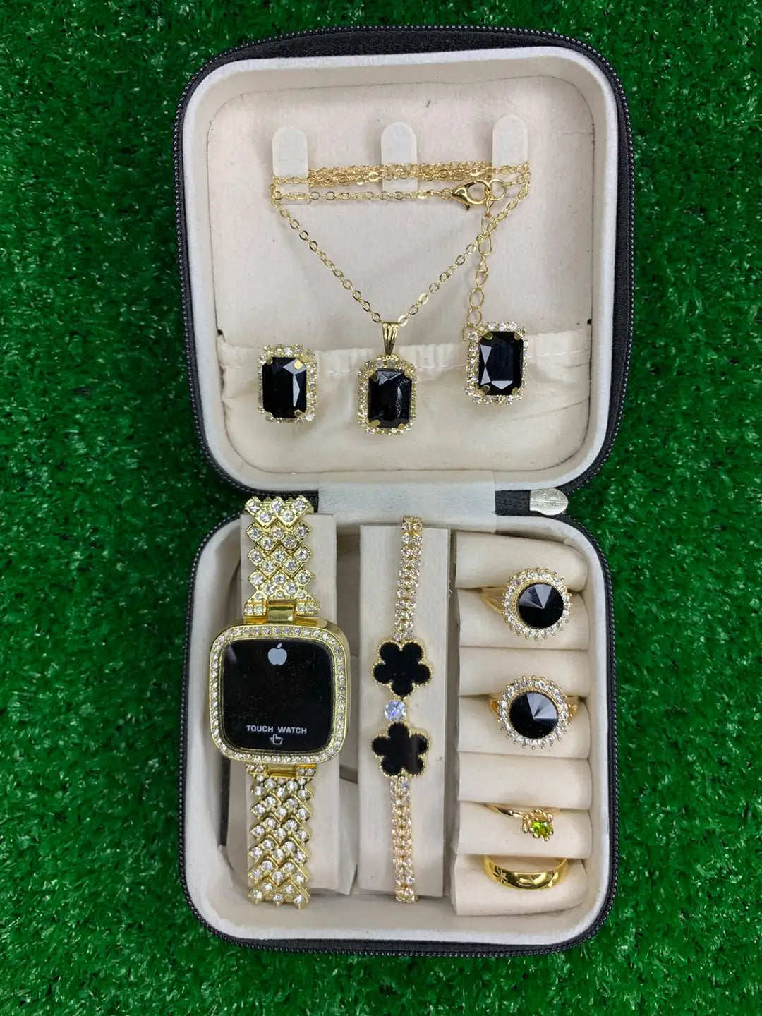 Pack of 8PCS Women's Trendy Gift Choice For Girls And Women Watch Set - image 3