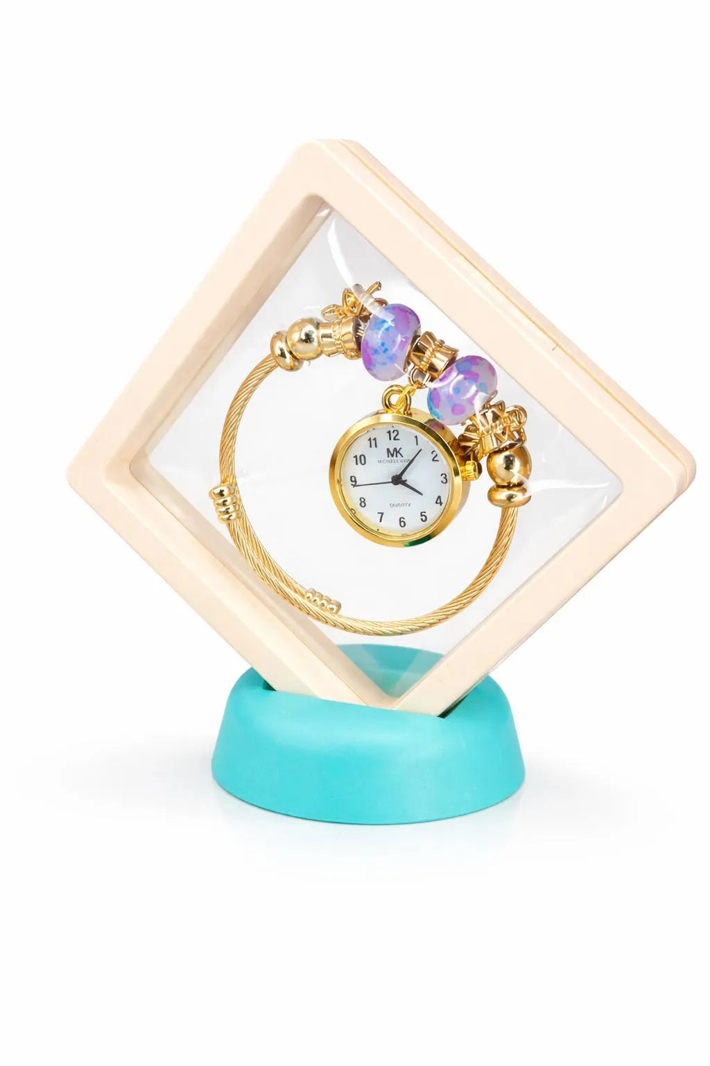 Golden Bracelet Watch with Elegant Dial for Women