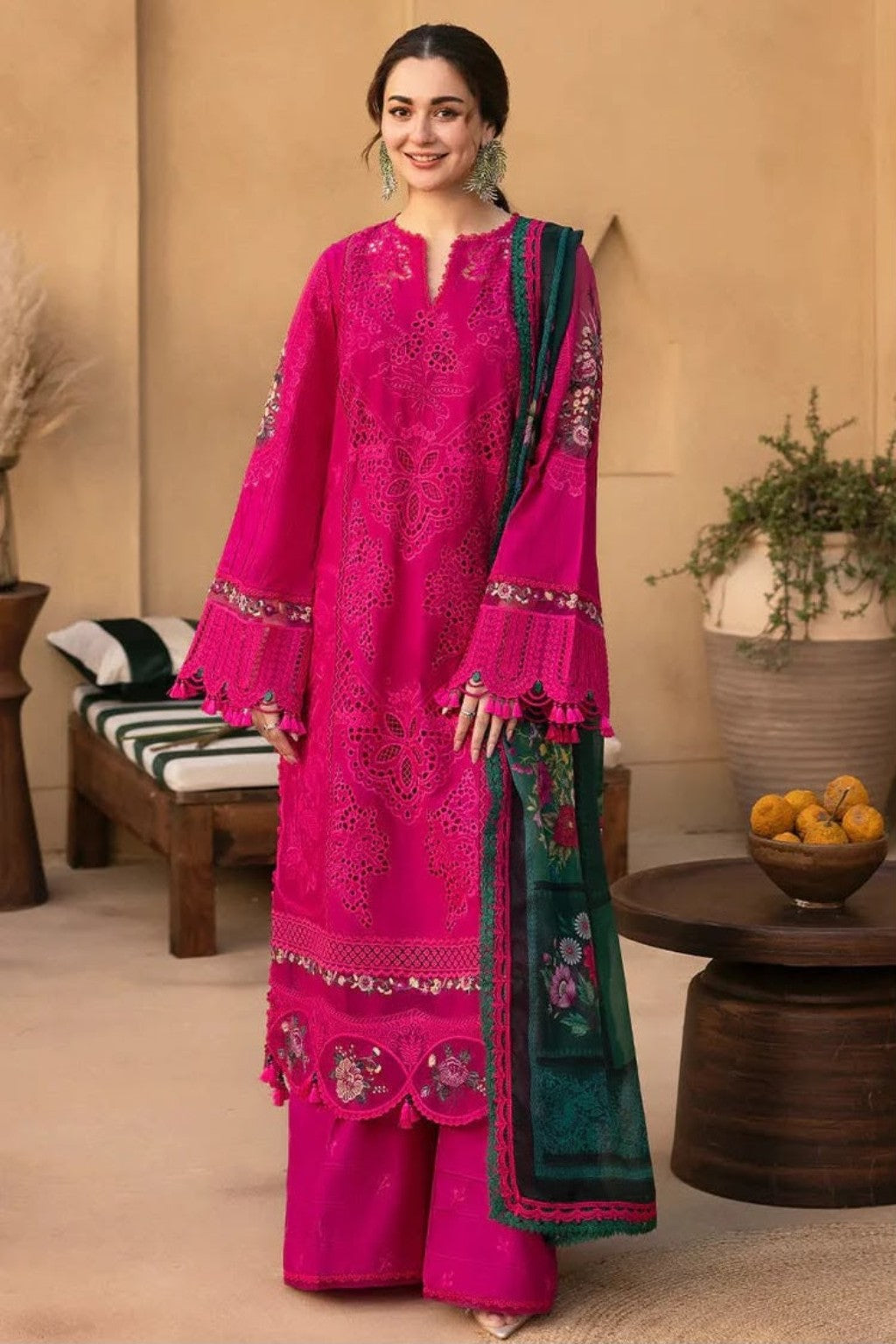 SAIRA RIZWA ANG-2041 Dhanak 3PC full look