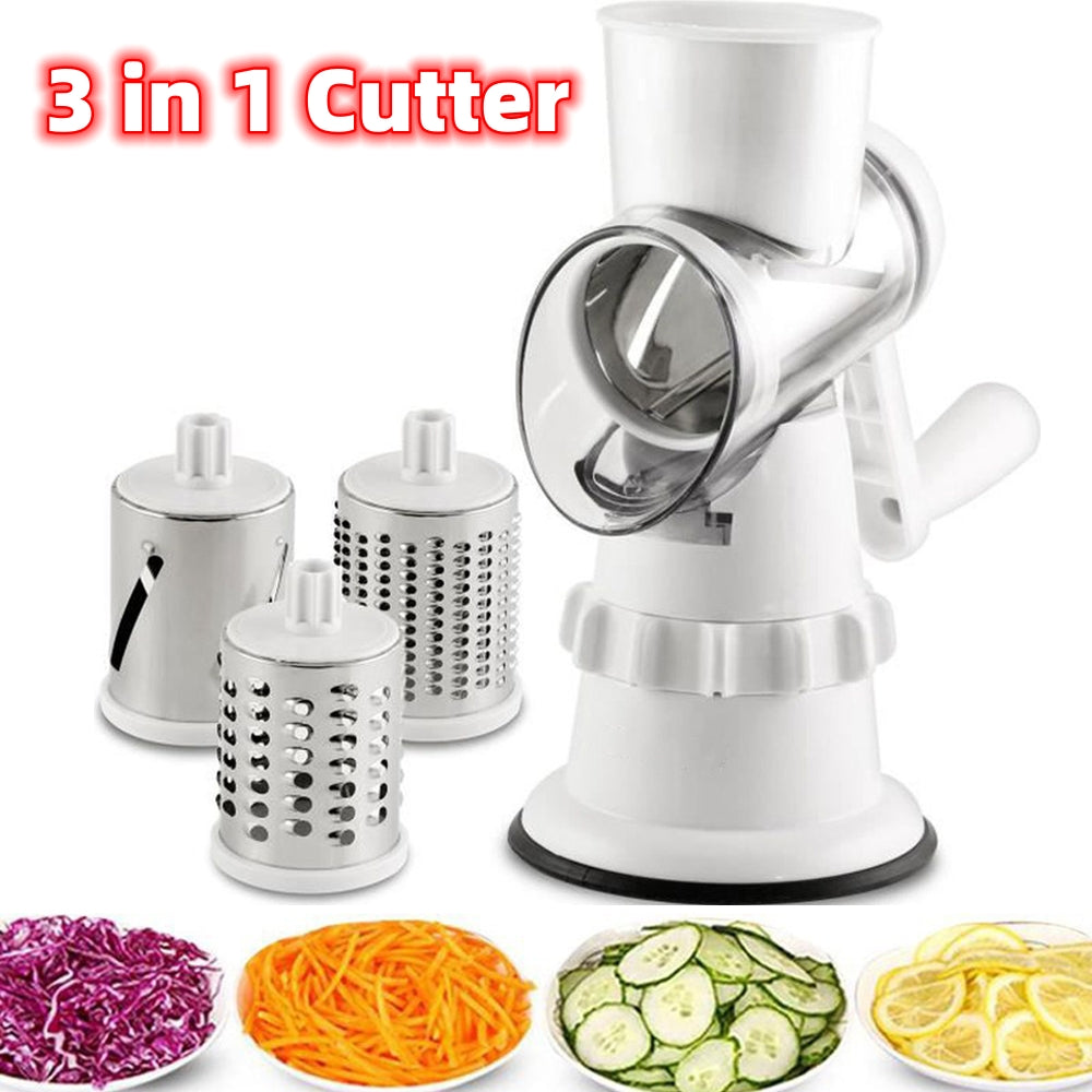 VELNORA 3-in-1 Manual Vegetable Slicer