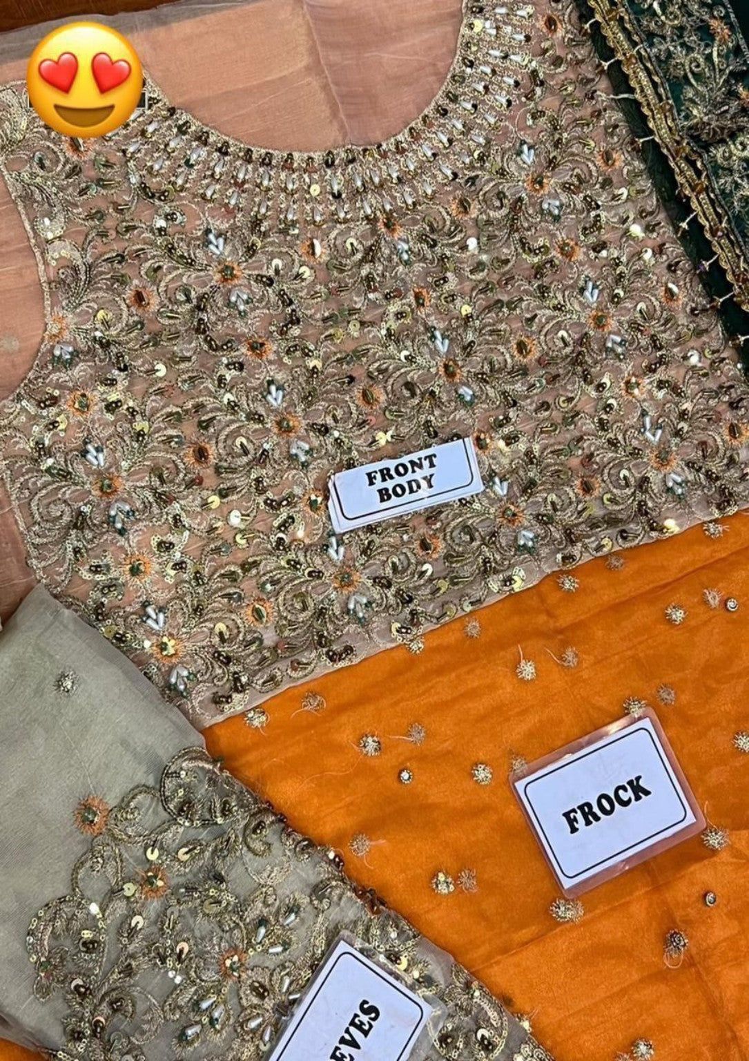 Ayesha Imran RUEDAD E SAHR-A heavy embroidered front body detail