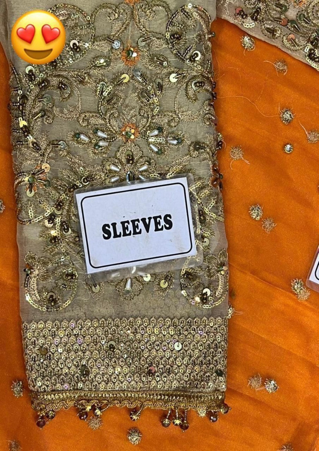 Ayesha Imran RUEDAD E SAHR-A embroidered sleeves handwork detail