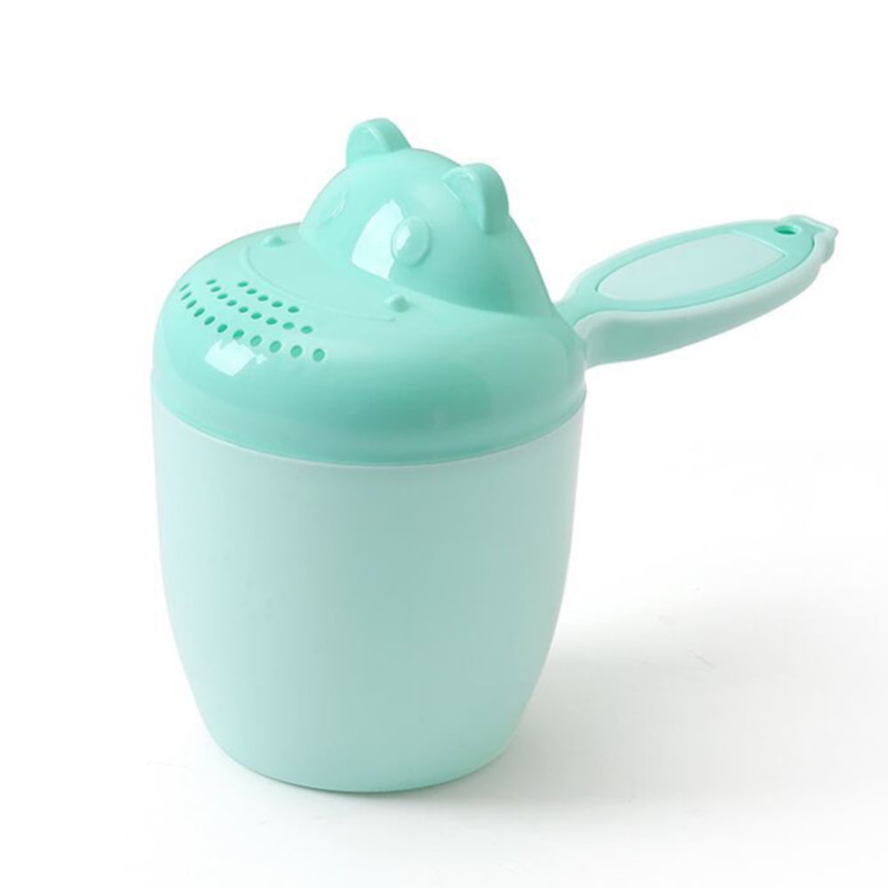 Baby shampoo rinse cup mint green