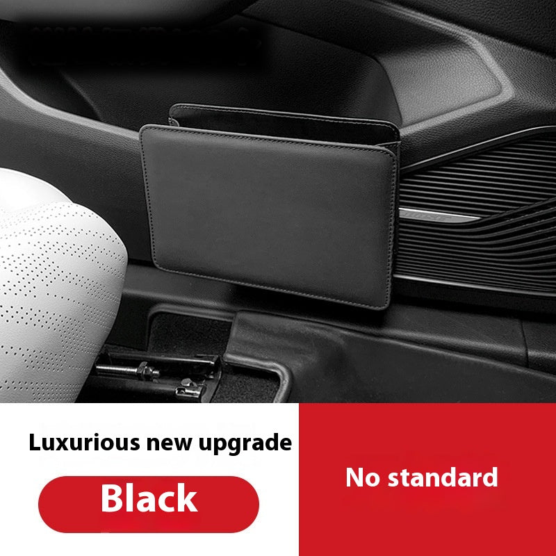 Black car door organizer