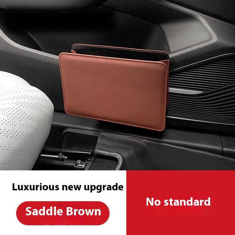 Brown car door organizer