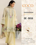 COCO by Zara Shahjahan DE-9016 unstitched Dhanak suit model image
