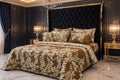 Brown Leaf 7Pc King Comforter Set