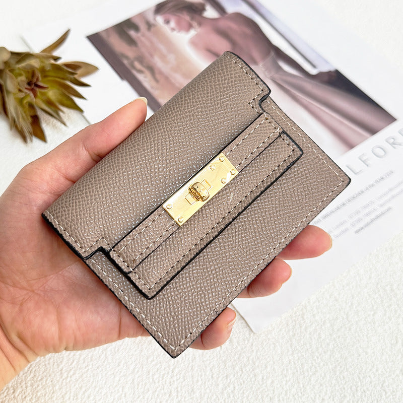 Women's compact card wallet detail