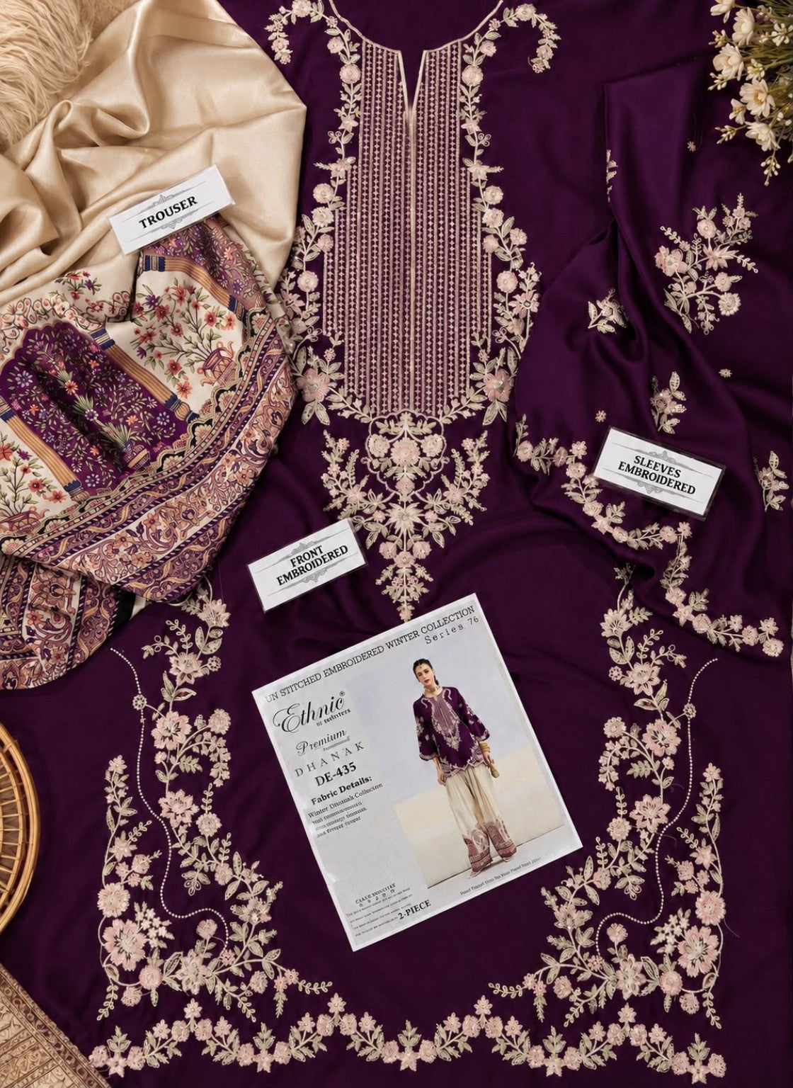 ETHNIC DE-435 purple detail