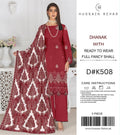 Hussain Rehar Dhanak 3PC Code 508 maroon