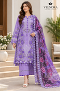 VELNORA Jade Lawn 3 Piece Heavy Embroidered Suit Code 2048