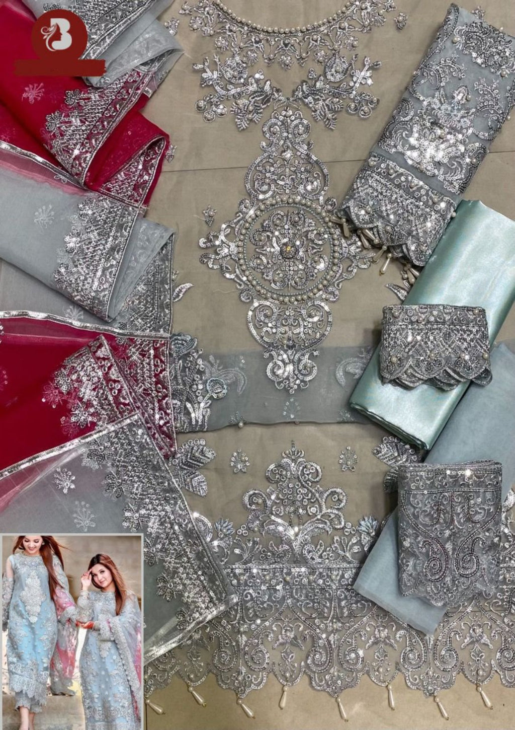 LAAM Luxury Collection organza embroidery handwork details