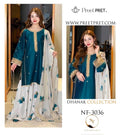 PREET PRET NF-3036 Dhanak 3PC teal model view