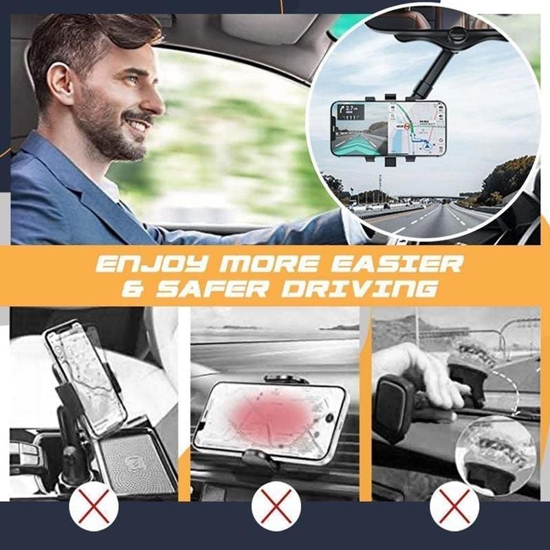 360 degree adjustable car phone holder