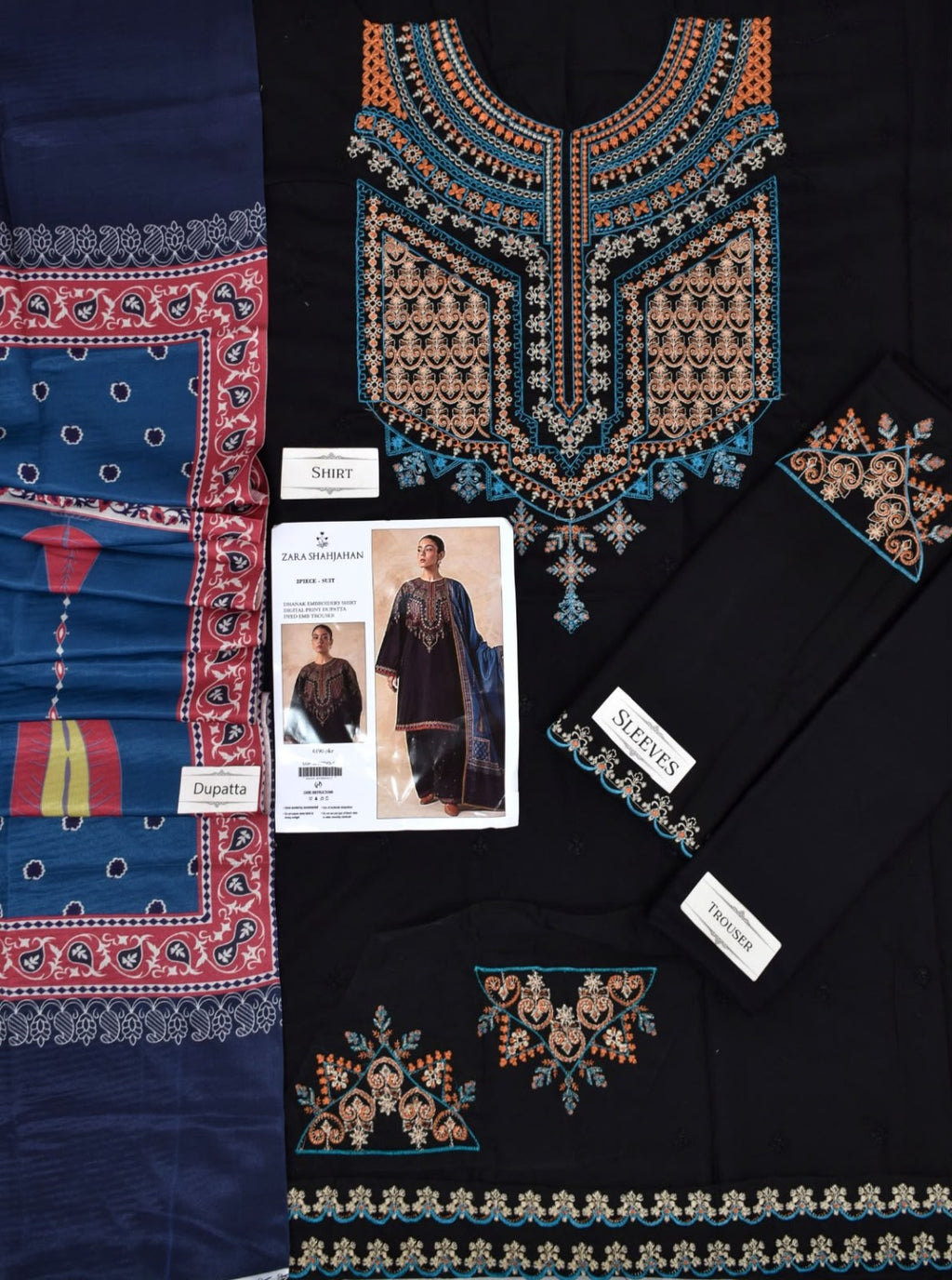 Saphire Dhanak embroidered winter 3PC image 6