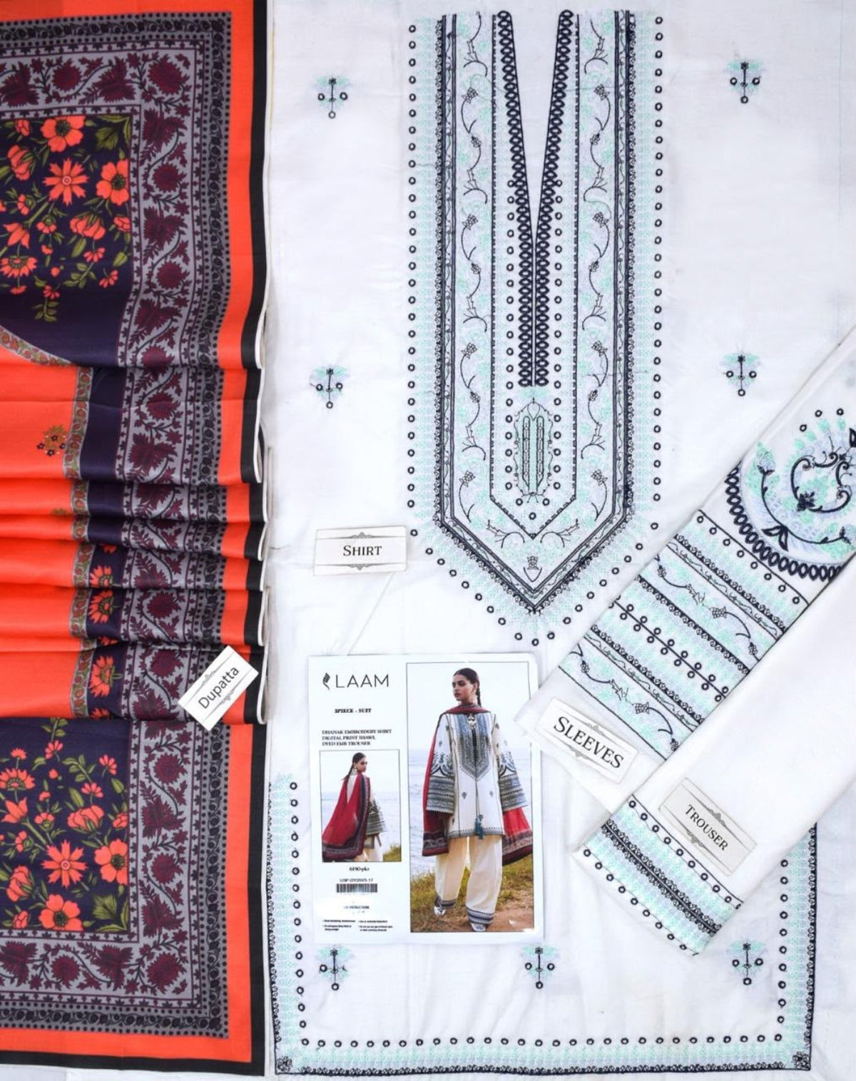 Saphire Dhanak embroidered winter 3PC image 8