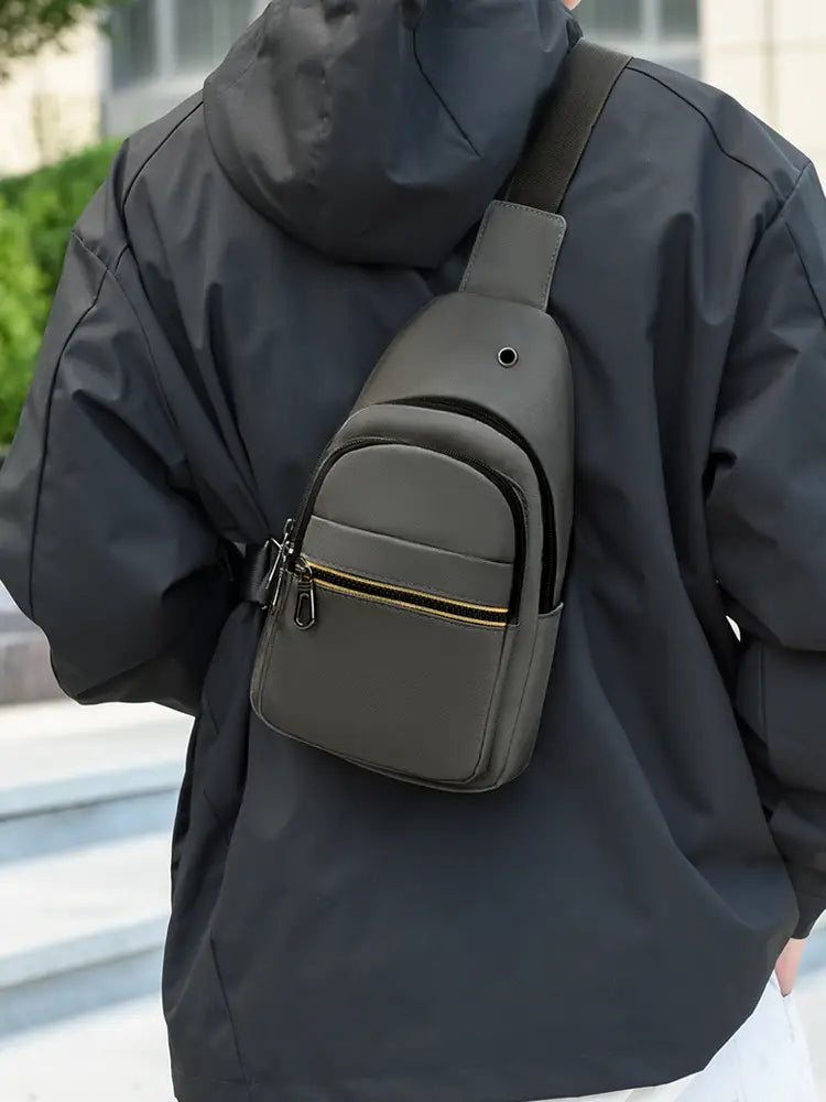 VELNORA men's multi-pocket sling bag image 5