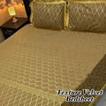 VELNORA Texture Velvet Bedsheet Design 01