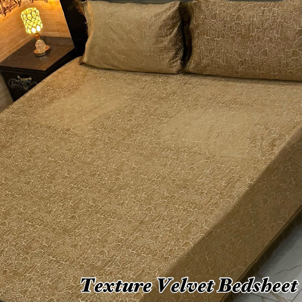 VELNORA Texture Velvet Bedsheet Design 16