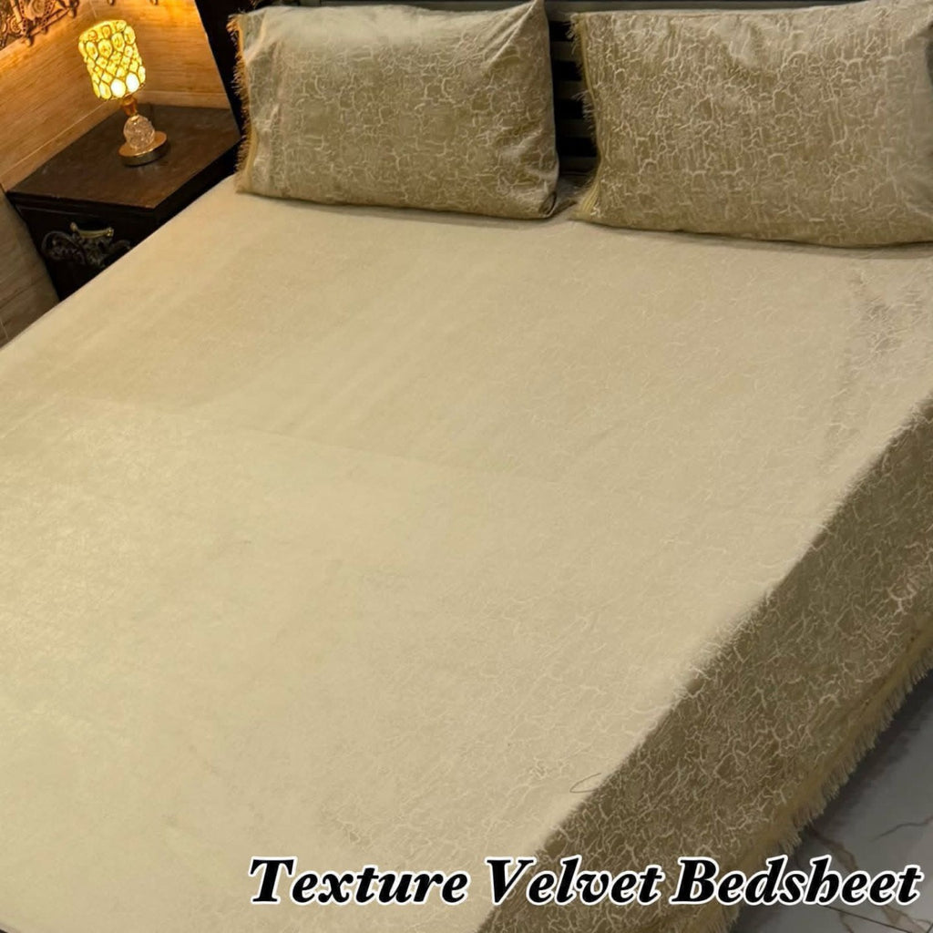VELNORA Texture Velvet Bedsheet Design 21