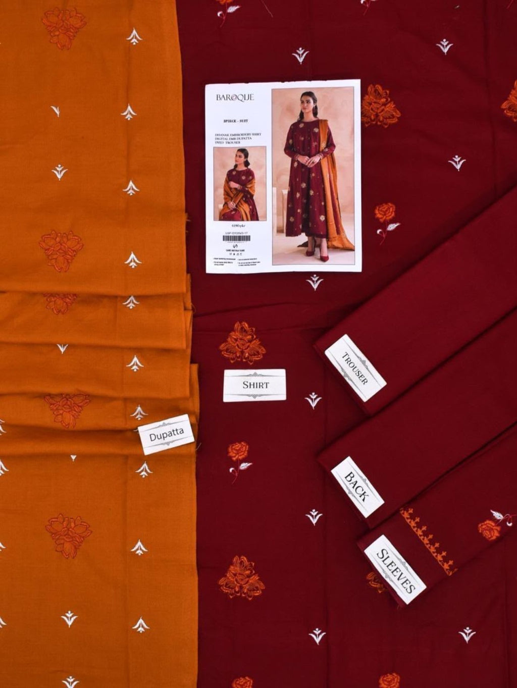 VELNORA Airjet Dhanak Embroidered Winter 3PC Collection – Unstitched