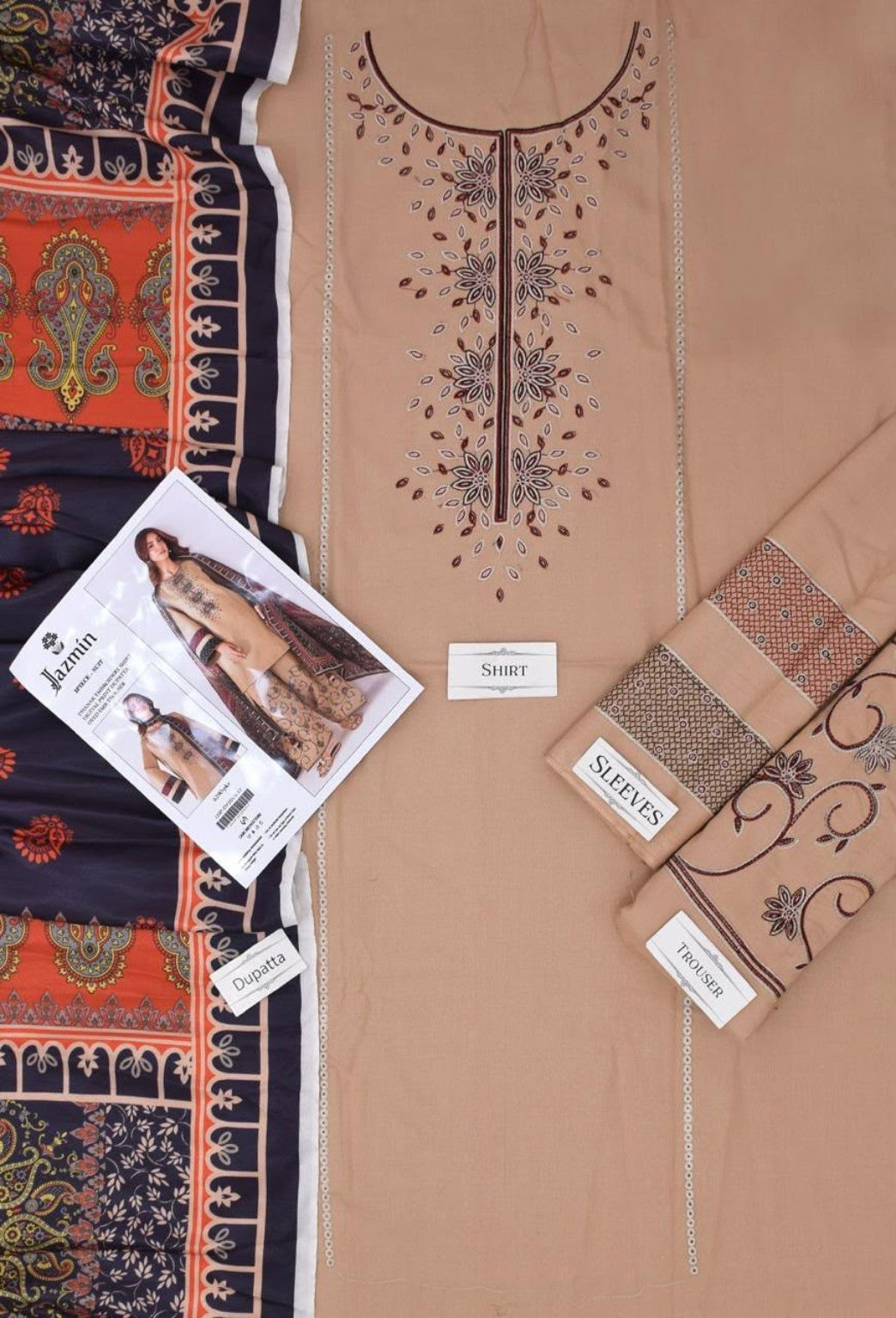 VELNORA Airjet Dhanak Embroidered Winter 3PC Collection – Unstitched