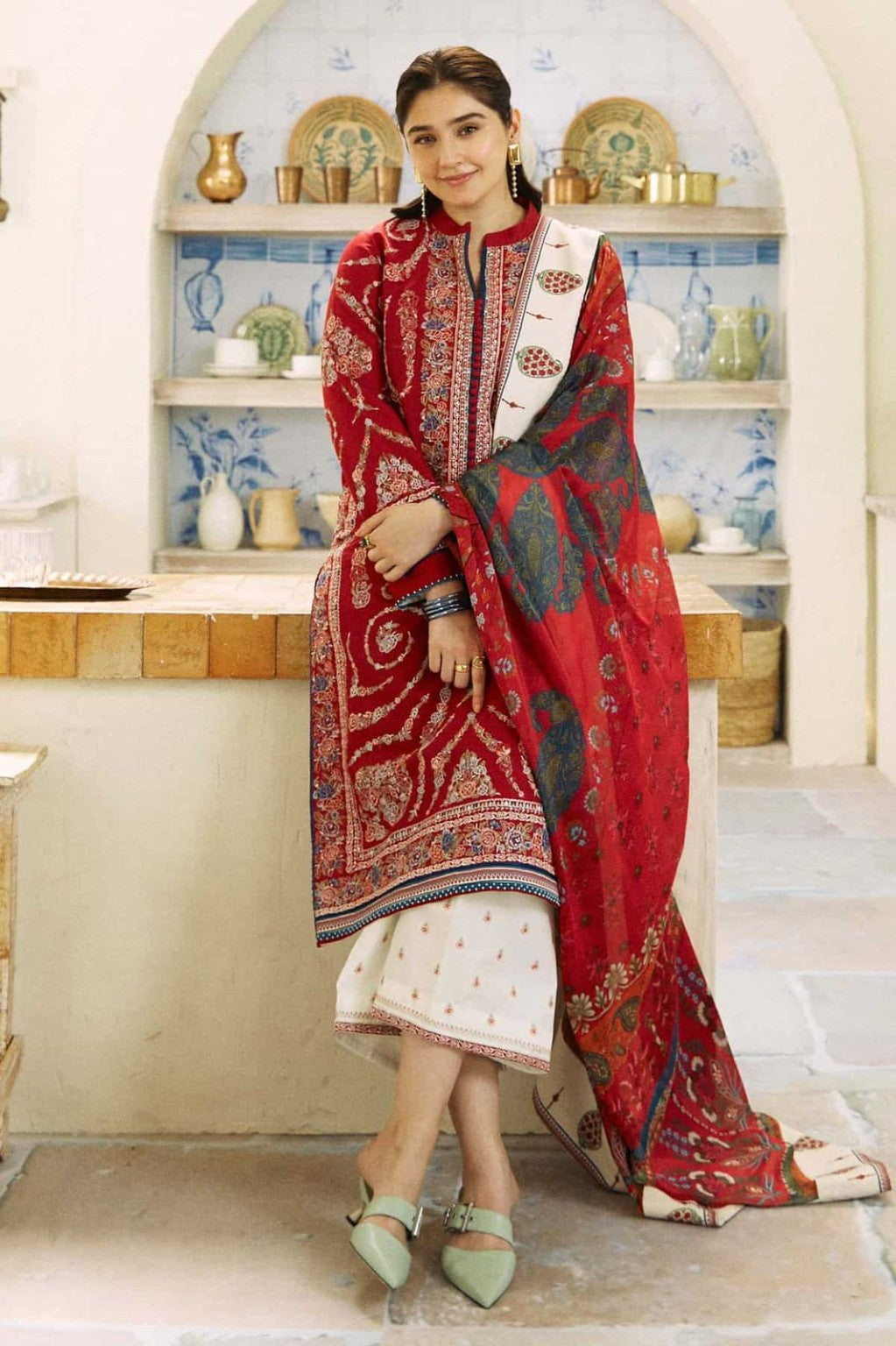 Zara Shahjahan ANG-2024 Dhanak 3PC full look